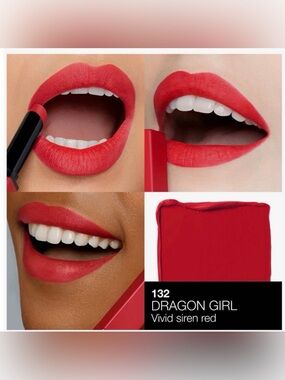 NARS Powermatte Lipstick 
Dragon Girl 132 vivid siren red 
0.02oz/.8g size